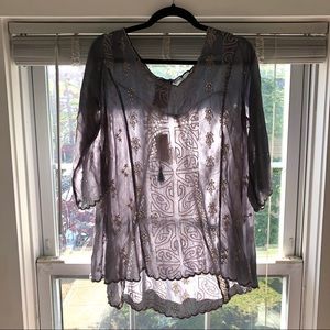 Johnny Was embroidered top